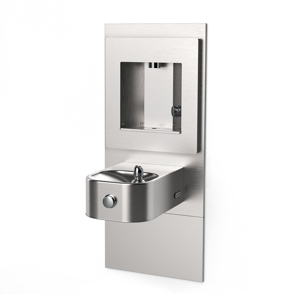 Elkay EZLMSN-EDFPVM214DK | ezH2O Mechanical Bottle Filling Station | Non-Filtered, Non-Refrigerated, Stainless