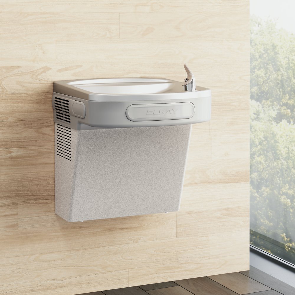 Elkay EZS8L | Wall-mounted Drinking Fountain | Filterless, Refrigerated, Granite Gray