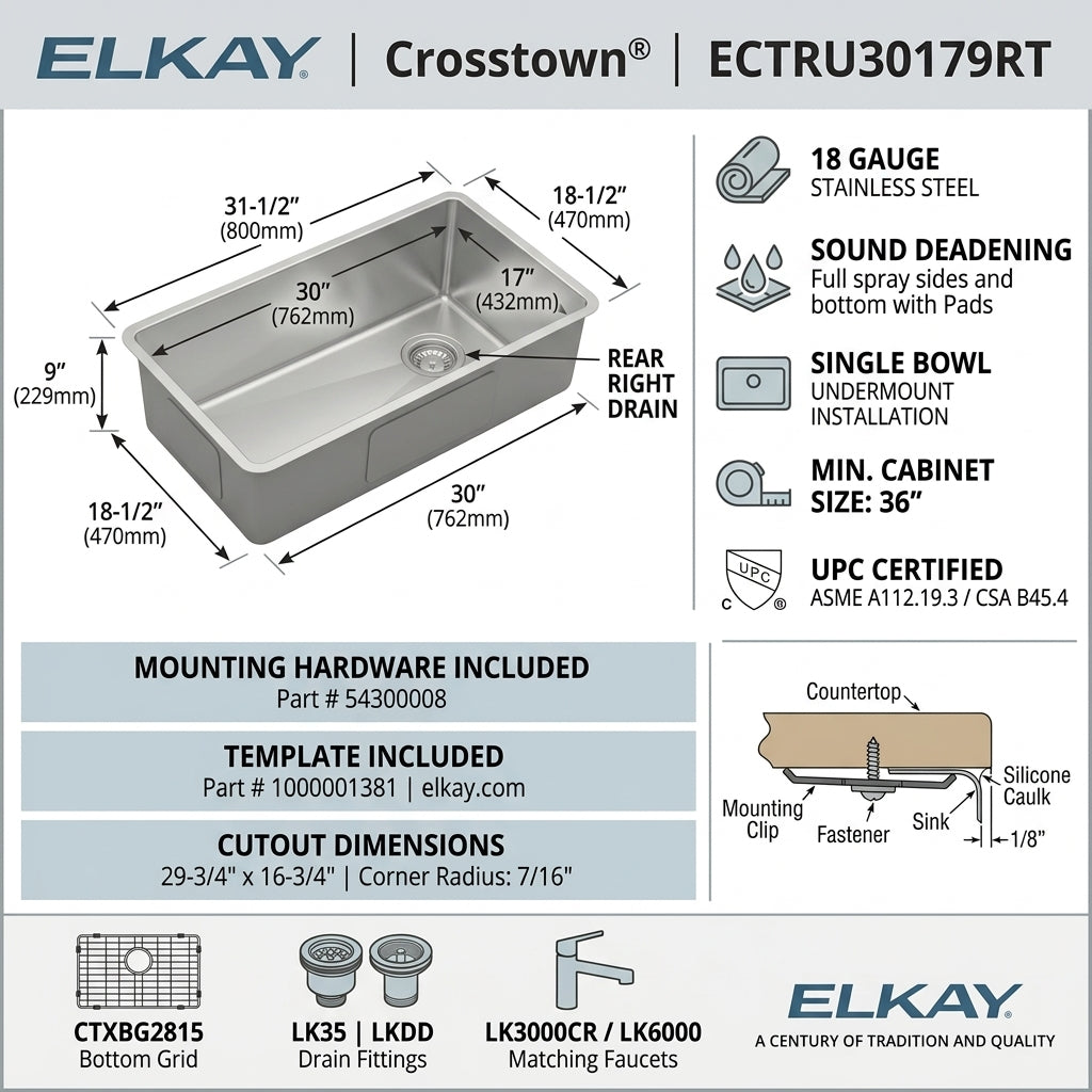 Elkay ECTRU30179RT