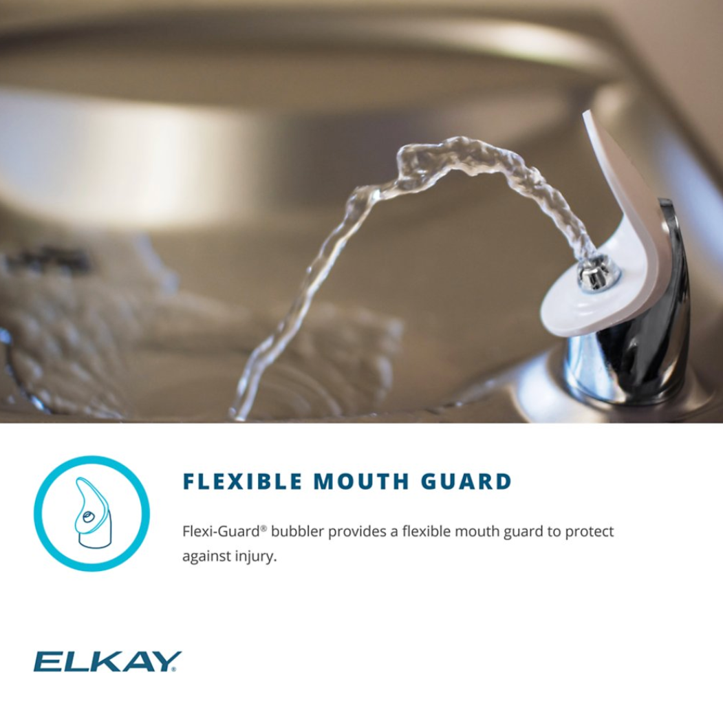 Elkay EZSTL8LC | Wall-mount Versatile Bi-Level Drinking Fountain | Filterless, Refrigerated, EZ-style, Granite Gray - BottleFillingStations.com