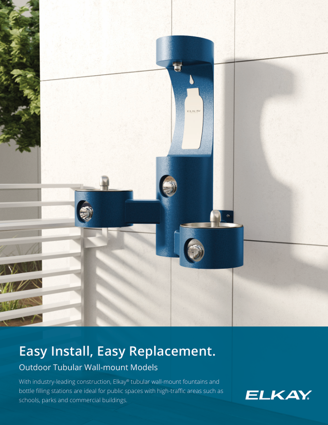 Elkay LK4409BF | Outdoor Wall-mount Bottle Filling Station | Filterless, Non-refrigerated