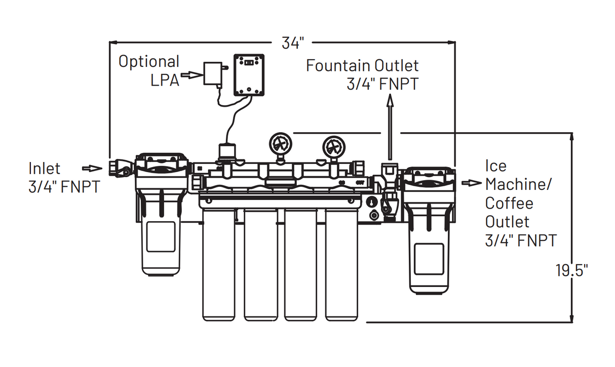 Everpure EV932944 DImension