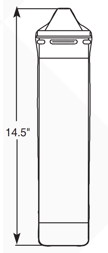 Everpure EV969231 | 4FC-S Replacement Filter Cartridge Dimension