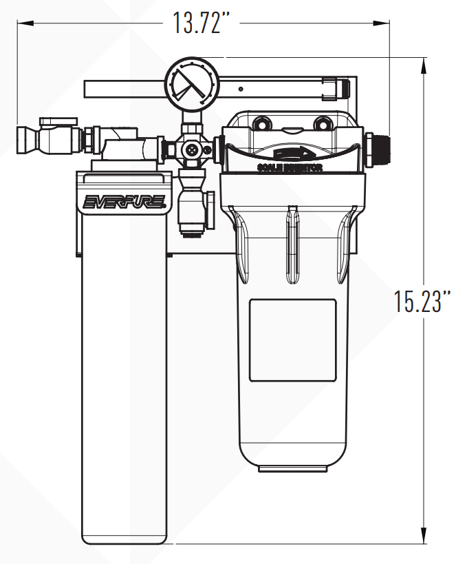 Everpure EV979750 Dimension