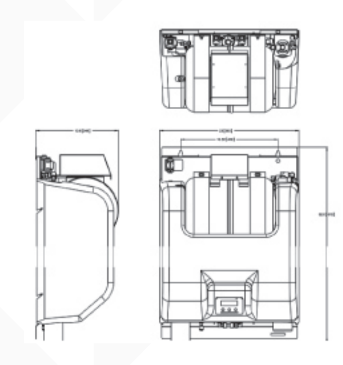 Everpure EV997038 | MRS-600HE High Efficiency RO System Dimension