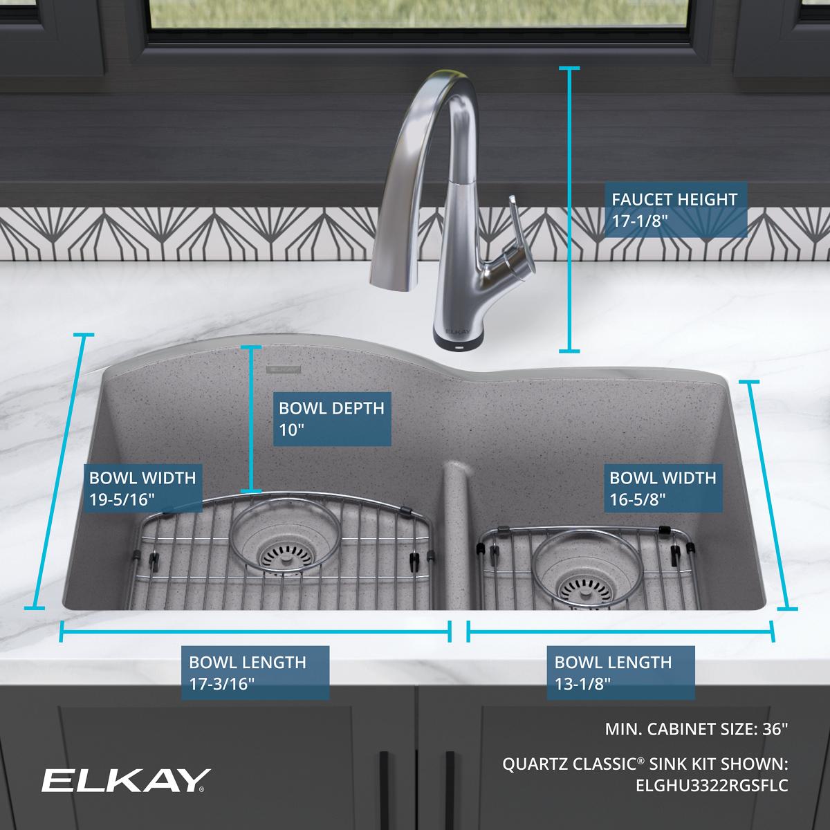 Elkay ELGHU3322RGSFLC