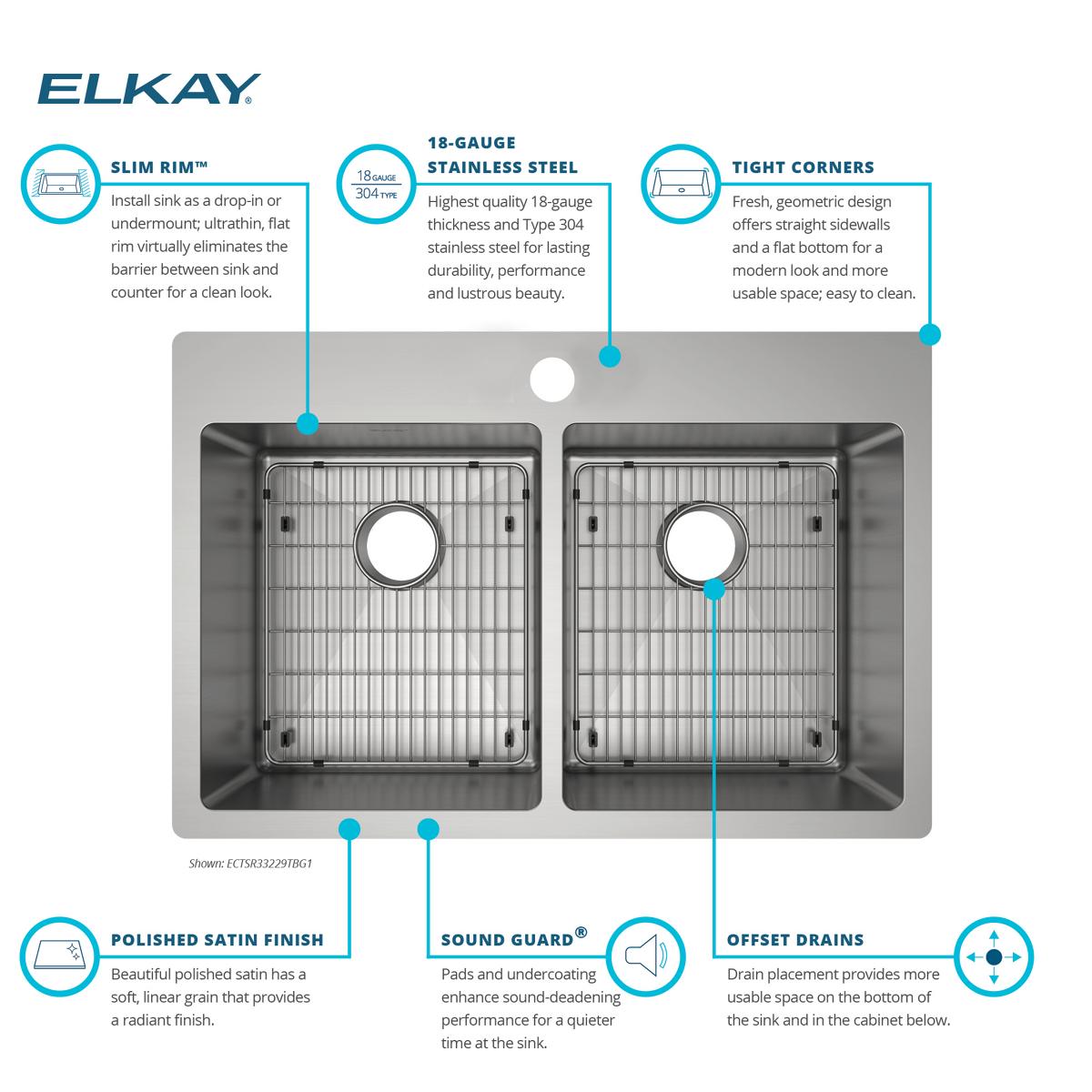 Elkay ECTSR33229TBG1