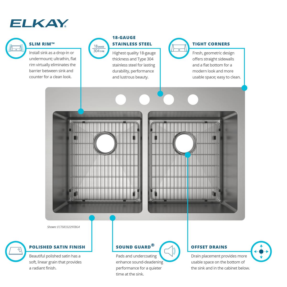 Elkay ECTSR33229TBG4