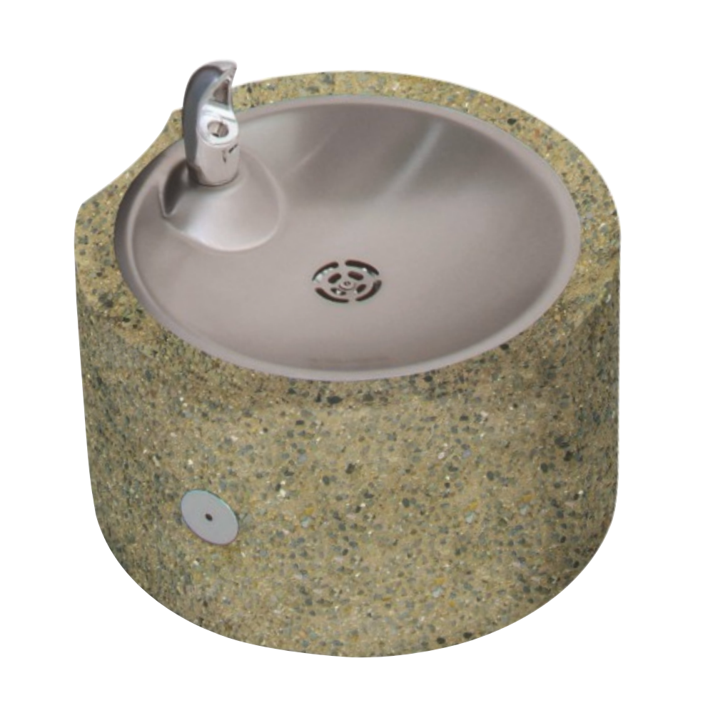 Murdock GUT19-PF | Concrete Outdoor Pet Fountain with Foot-Activated Push Button