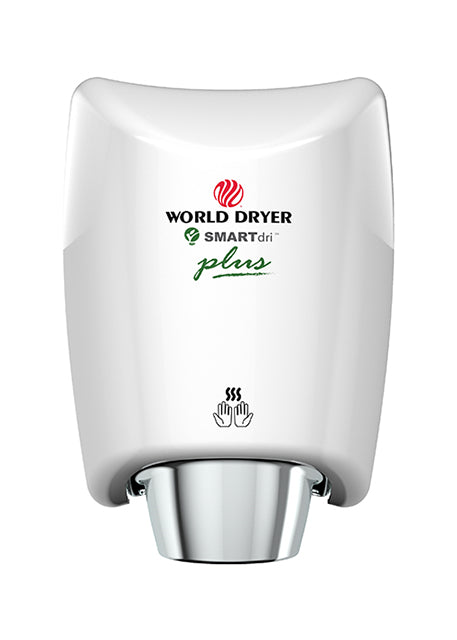 World Dryer K-974P2 | SMARTdri Plus Automatic Hand Dryer, Aluminum White