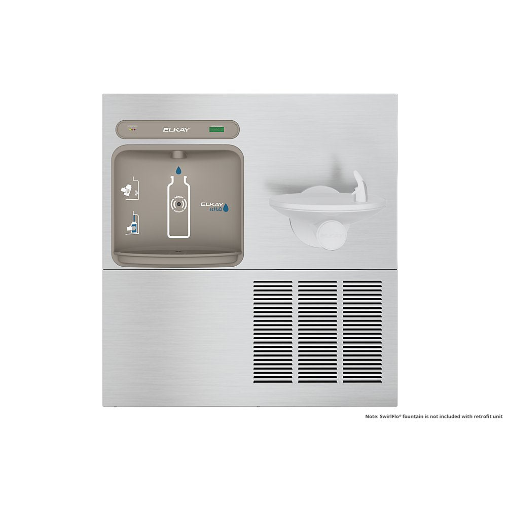 Elkay LZWS-ERPB8-RF| In-wall Retrofit Bottle Filler | Filtered, Refrigerated (For use with Elkay bi-level refrigerated SwirfFlo fountains)