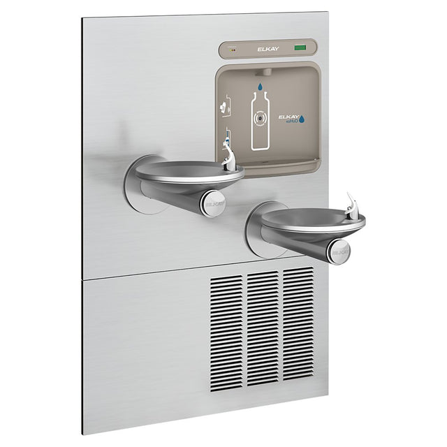 Elkay LZWS-LRPBM28K | In-wall Bottle Filling Station & SwirlFlo Fountains | Filtered, Refrigerated, Comes with Mounting Frame - BottleFillingStations.com
