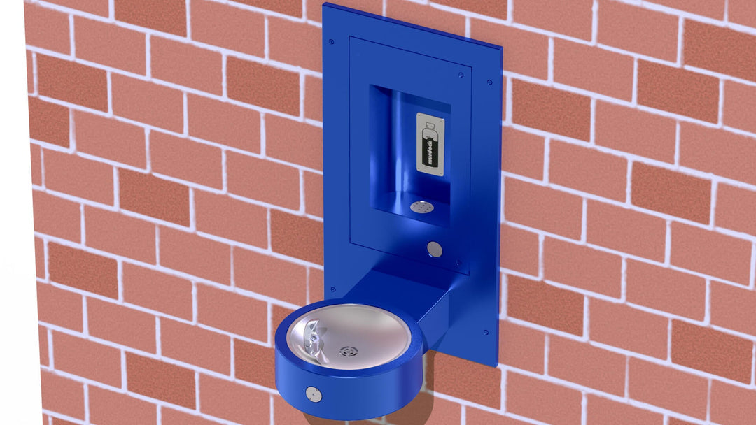 Murdock M-OBR4-GRC | Recessed Outdoor Bottle Filler with Sensor-Activated Drinking Fountain