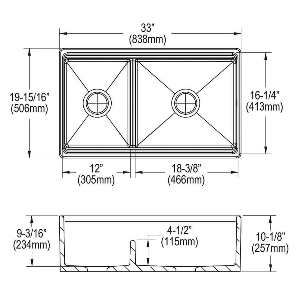 Elkay SWUF3320WH