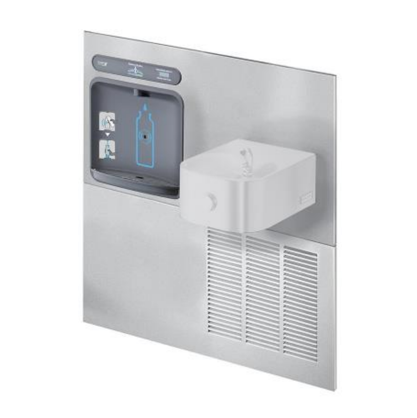 Halsey Taylor HTHB HRF RF retrofit bottle filler kit filterless stainless steel color finish compatible with HRF fountains