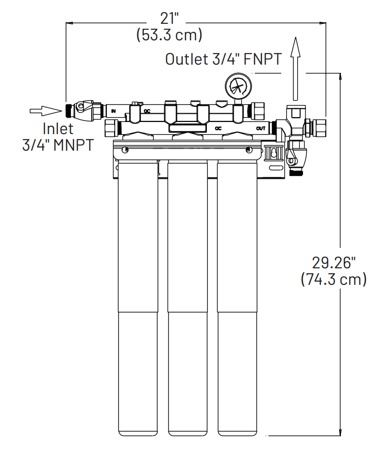 Everpure EV932503 | Insurice Triple-i40002 System | 36,000 gal