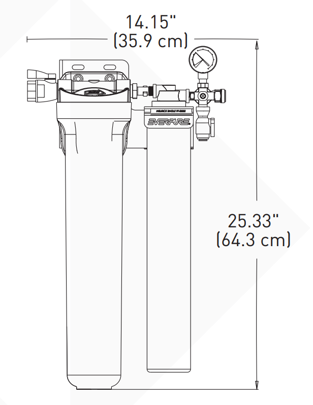 Everpure EV932801 | Coldrink 1-MC2 Fountain Beverage System | 9000 gal