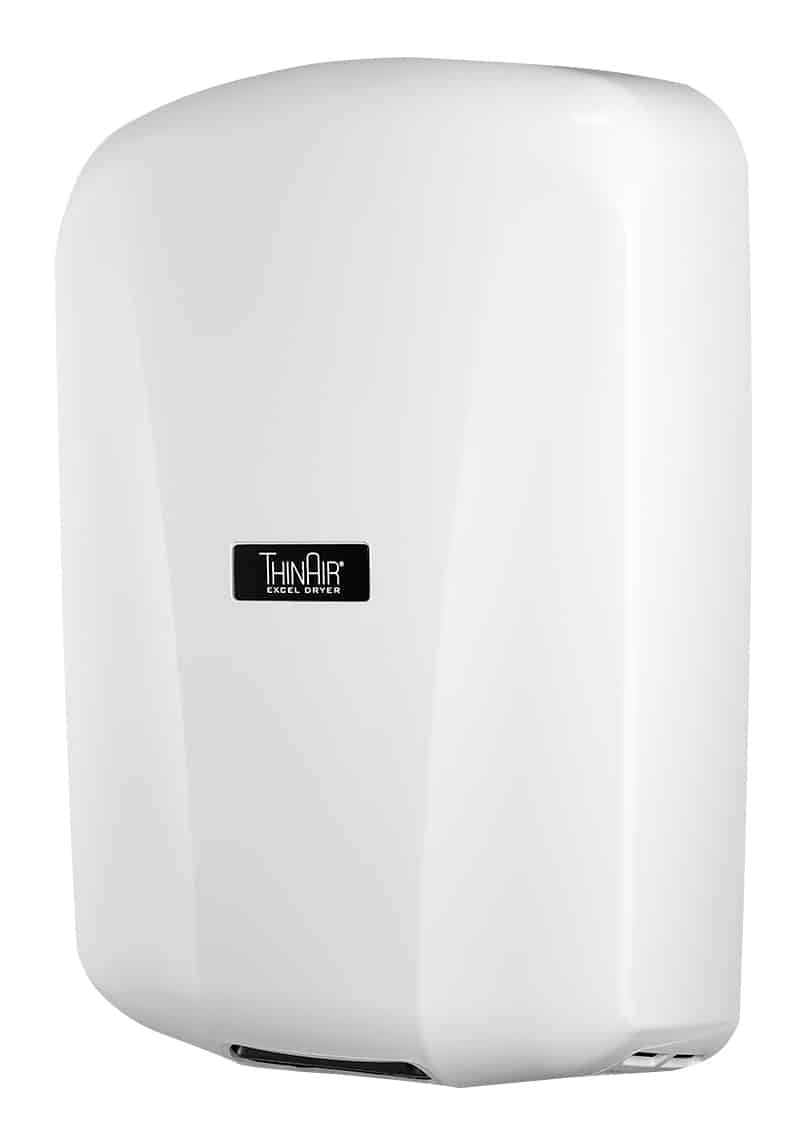 Excel TA-ABS | ThinAir Hand Dryer, Automatic, White Polymer