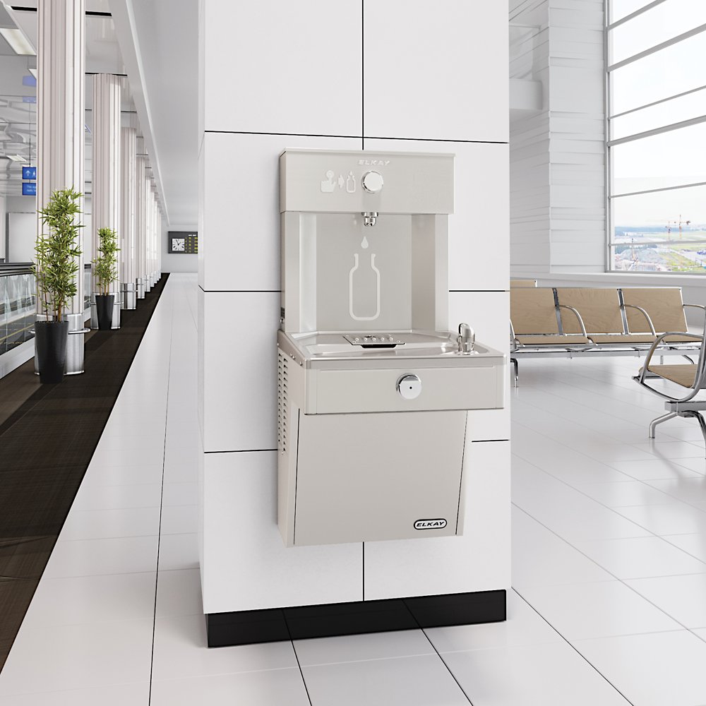 Elkay VRCDMWSK | Vandal-Resistant Mechanical Bottle Filling Station with Fountain