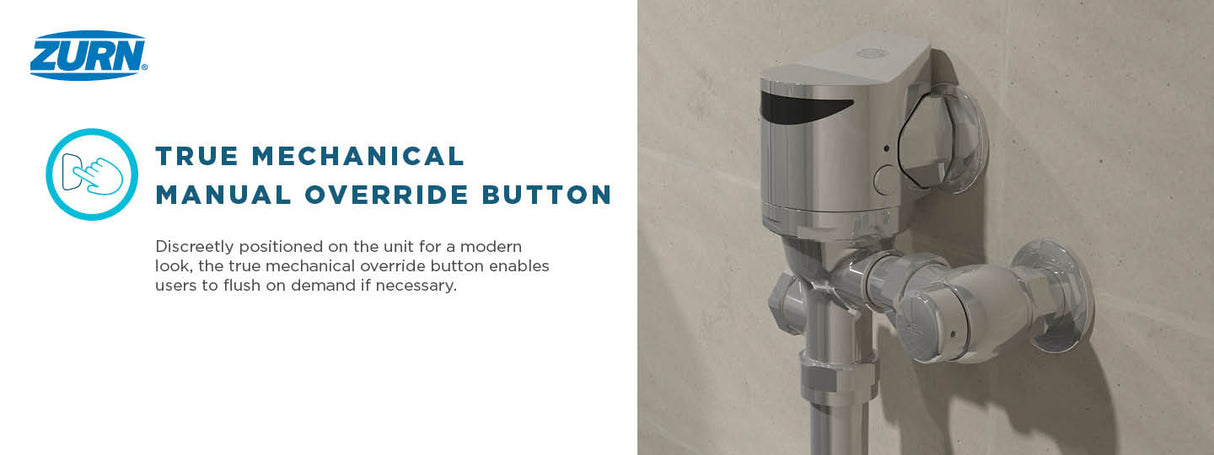 Zurn ZER6000AV-DF-TM-HW | EZ Flush Sensor Diaphragm | ADA Compliant, Hardwired, 1.1/1.6 gpf