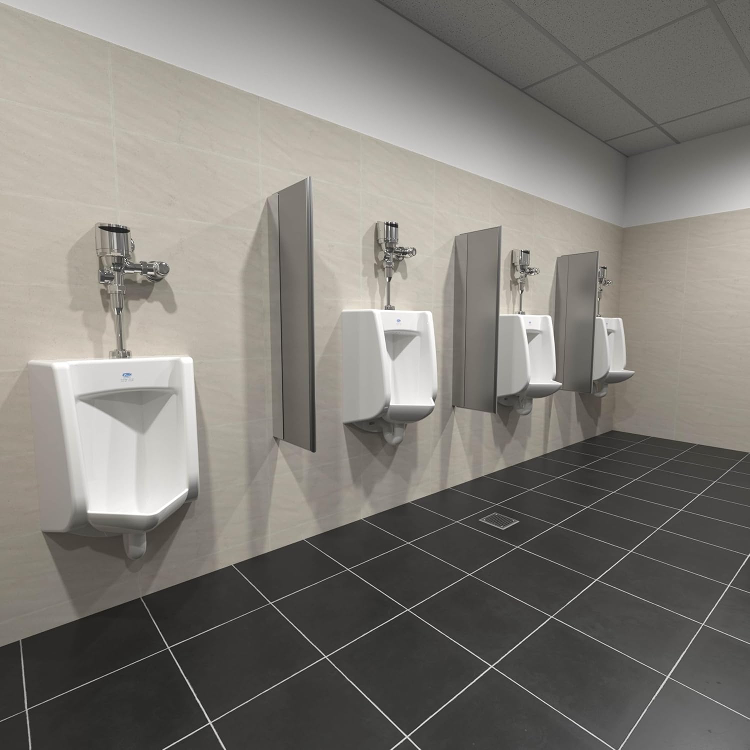 Zurn ZER6003AV-WS1-TM-YK | Top Mount Exp. Sensor Flush Valve for Urinal, Ceramic Gears, Battery