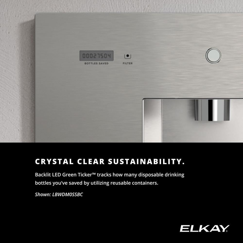 Elkay LBWDM06SSBC | Liv EZ Filtered & Chilled Water Dispenser | 2,250 Gal, Steel Gray