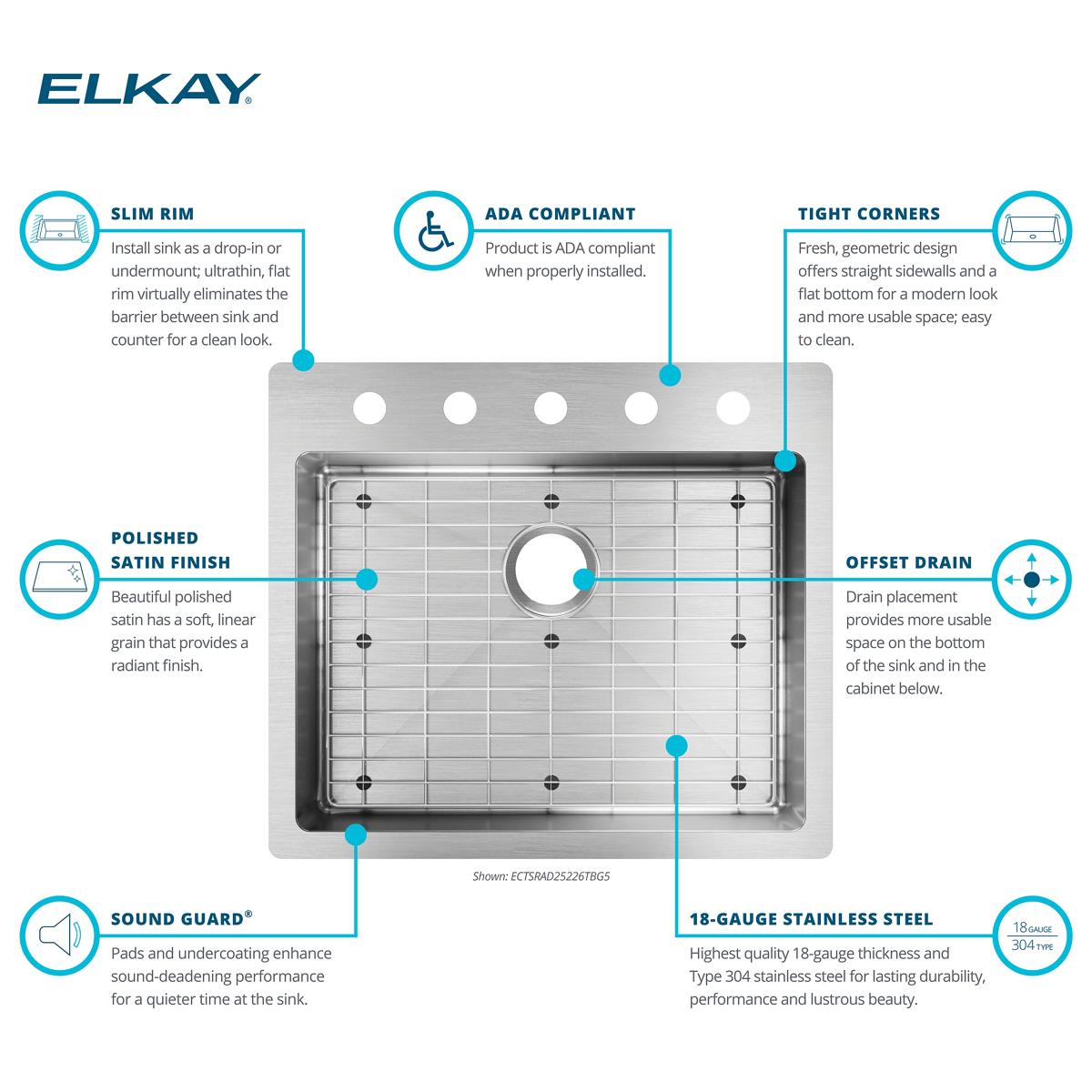 Elkay ECTSRAD25226TBG5