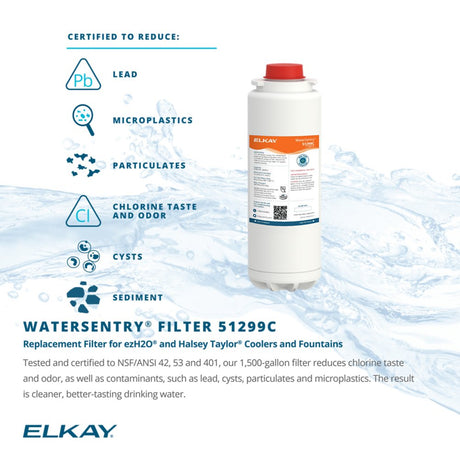 Elkay 51299C | WaterSentry VII Replacement Filter (for Coolers & Fountains) - BottleFillingStations.com