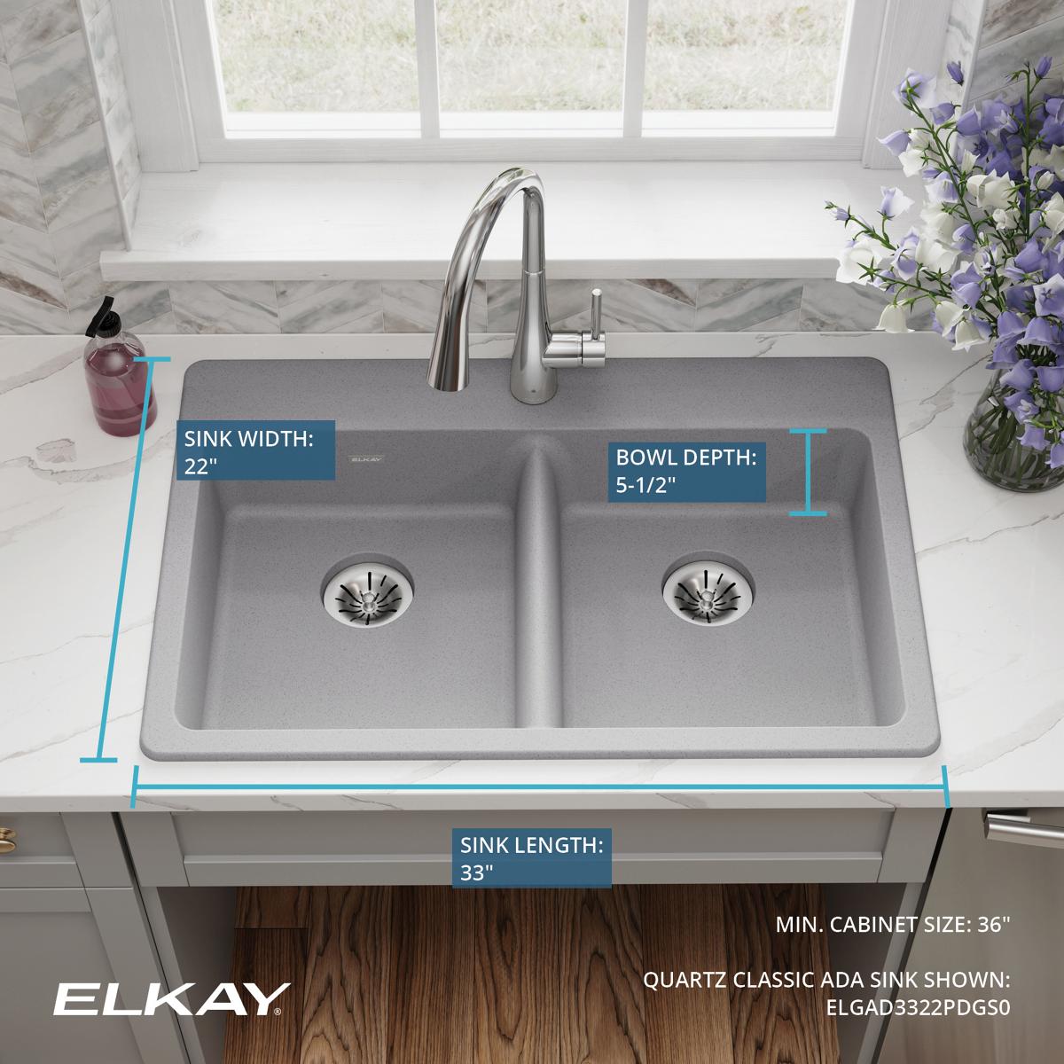 Elkay ELGAD3322PDGS0