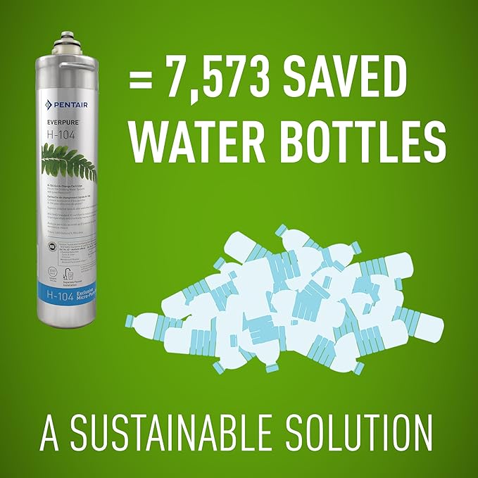 Everpure EV961211 | H-104 Quick-Change Water Filter Cartridge | 1,000 gal (1 Pack) *OPEN BOX