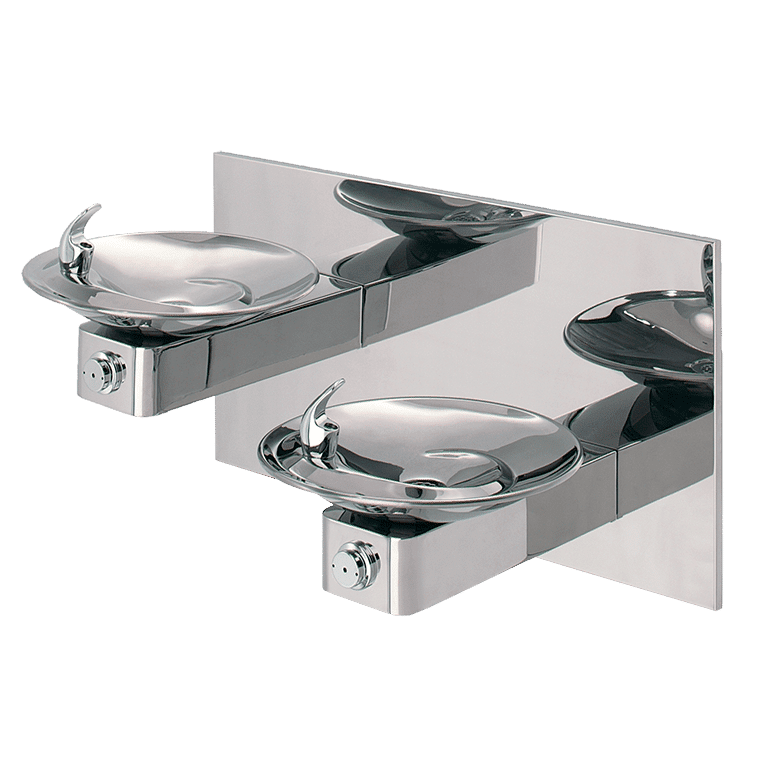 Haws 1011HPS | Hi - Lo Vandal - Resistant Dual Drinking Fountain | 0.45 GPM - BottleFillingStations.com