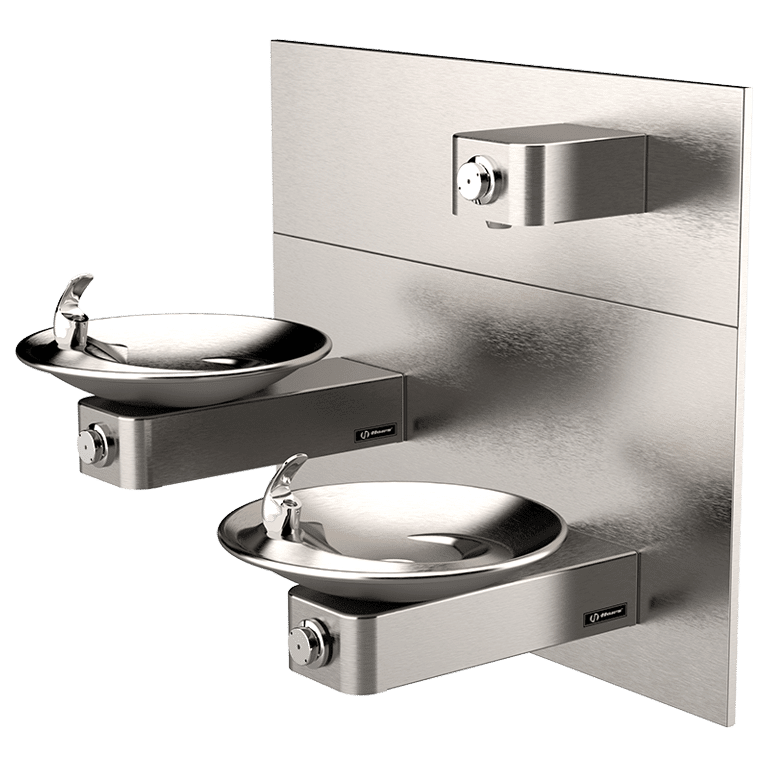Haws 1011P | Dual Vandal - Resistant Fountain & Bottle Filler | 1 GPM - BottleFillingStations.com