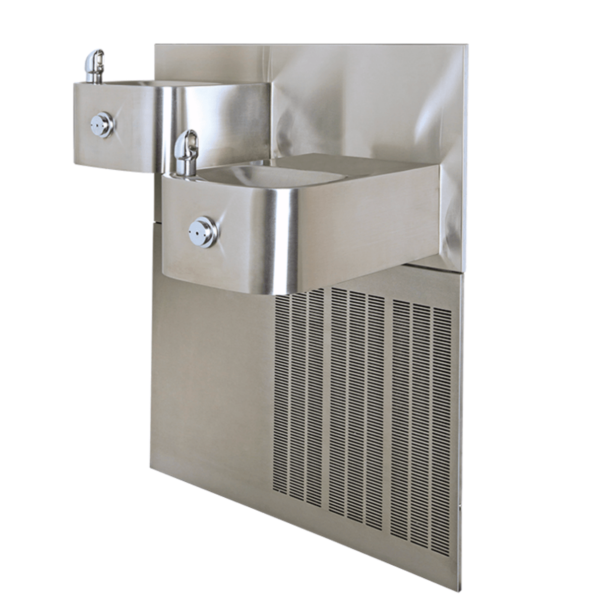 Haws 1119.8 | Chilled Dual Hi - Lo Wall - Mount Fountain | 8 GPH - BottleFillingStations.com