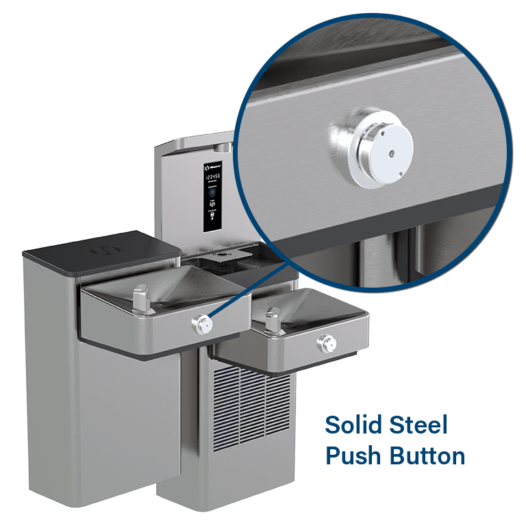 Haws 1212SFV | Vandal - Resistant Filtered Bottle Filling Station & Fountain | 8.0 GPH - BottleFillingStations.com