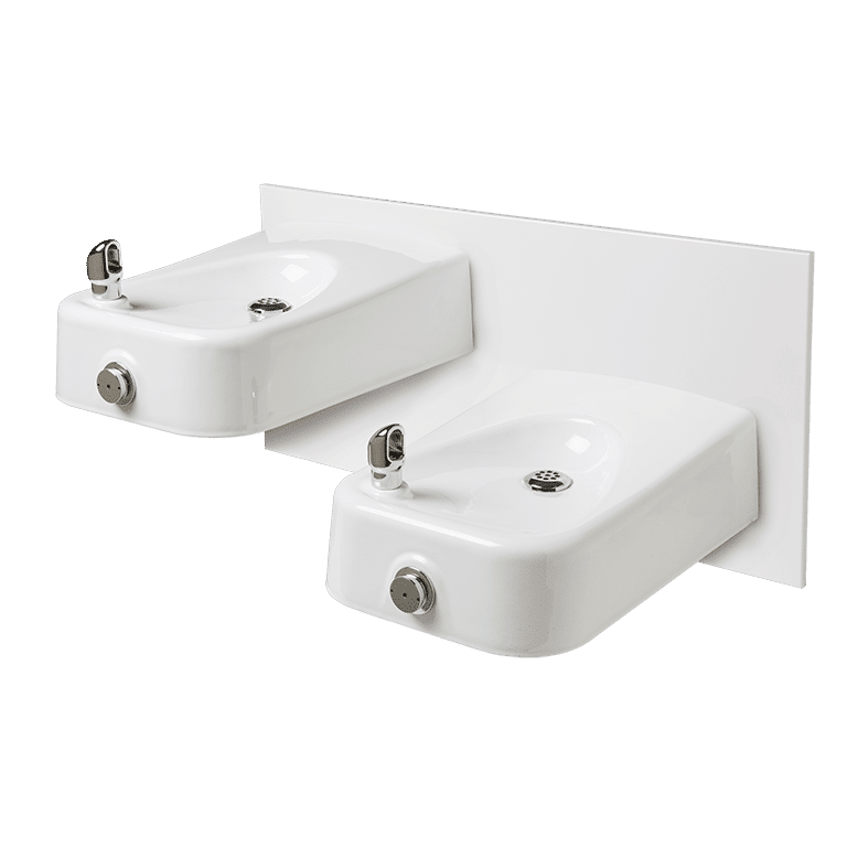 Haws 1501 | Vandal - Resistant Enameled Iron Wall Mount Fountain | 0.45 GPM - BottleFillingStations.com