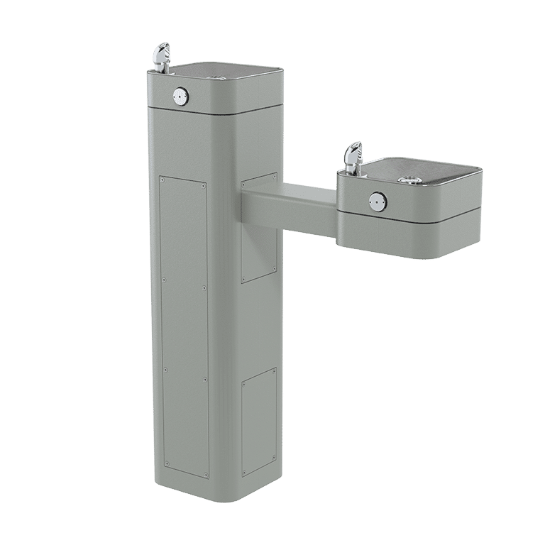 Haws 3602 | Vandal - Resistant Stainless Steel Pedestal Fountain | 0.45 GPM - BottleFillingStations.com