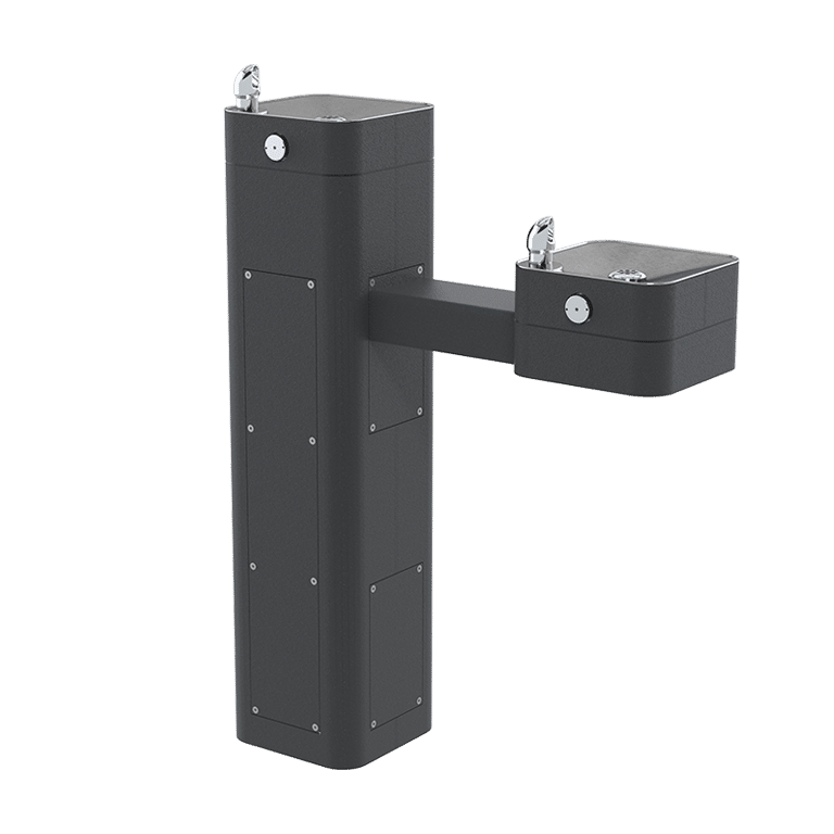 Haws 3602 | Vandal - Resistant Stainless Steel Pedestal Fountain | 0.45 GPM - BottleFillingStations.com
