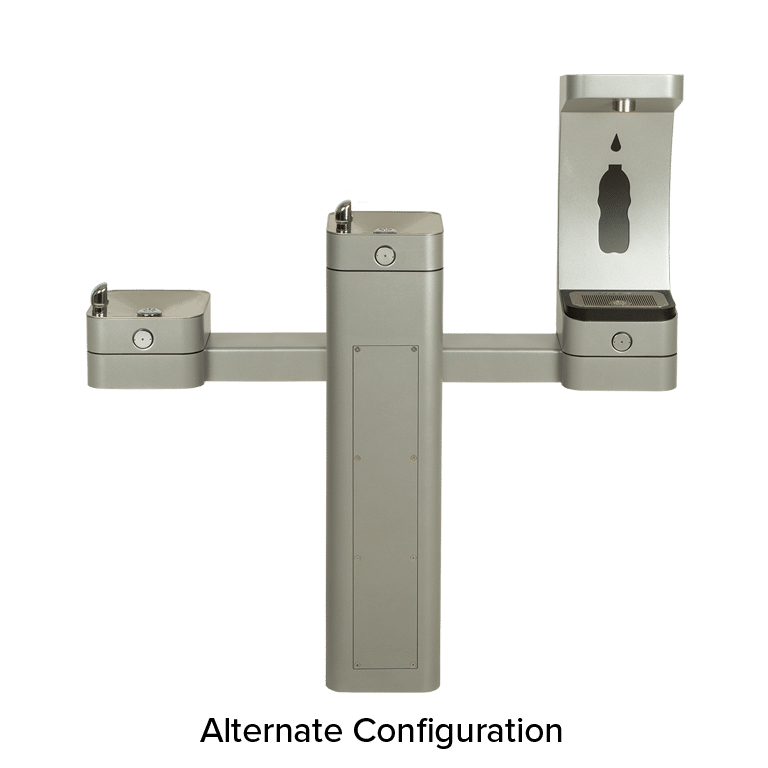 Haws 3612 | Vandal - Resistant Outdoor Bottle Filler & Drinking Fountain | 1 GPM - BottleFillingStations.com