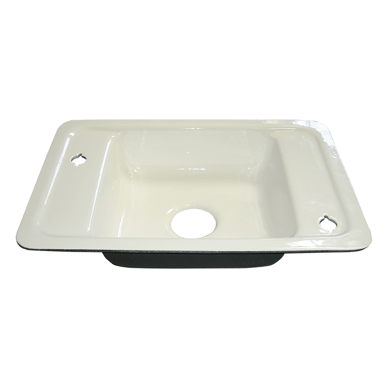 Haws 4110ADA | Enameled Iron Deck Sink | 24" x 16" x 5" Deep - BottleFillingStations.com