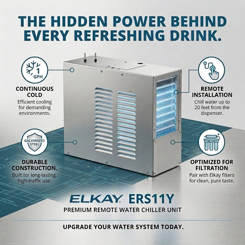 Elkay ERS11Y | Non-Filtered 1 GPH Remote Chiller - BottleFillingStations.com