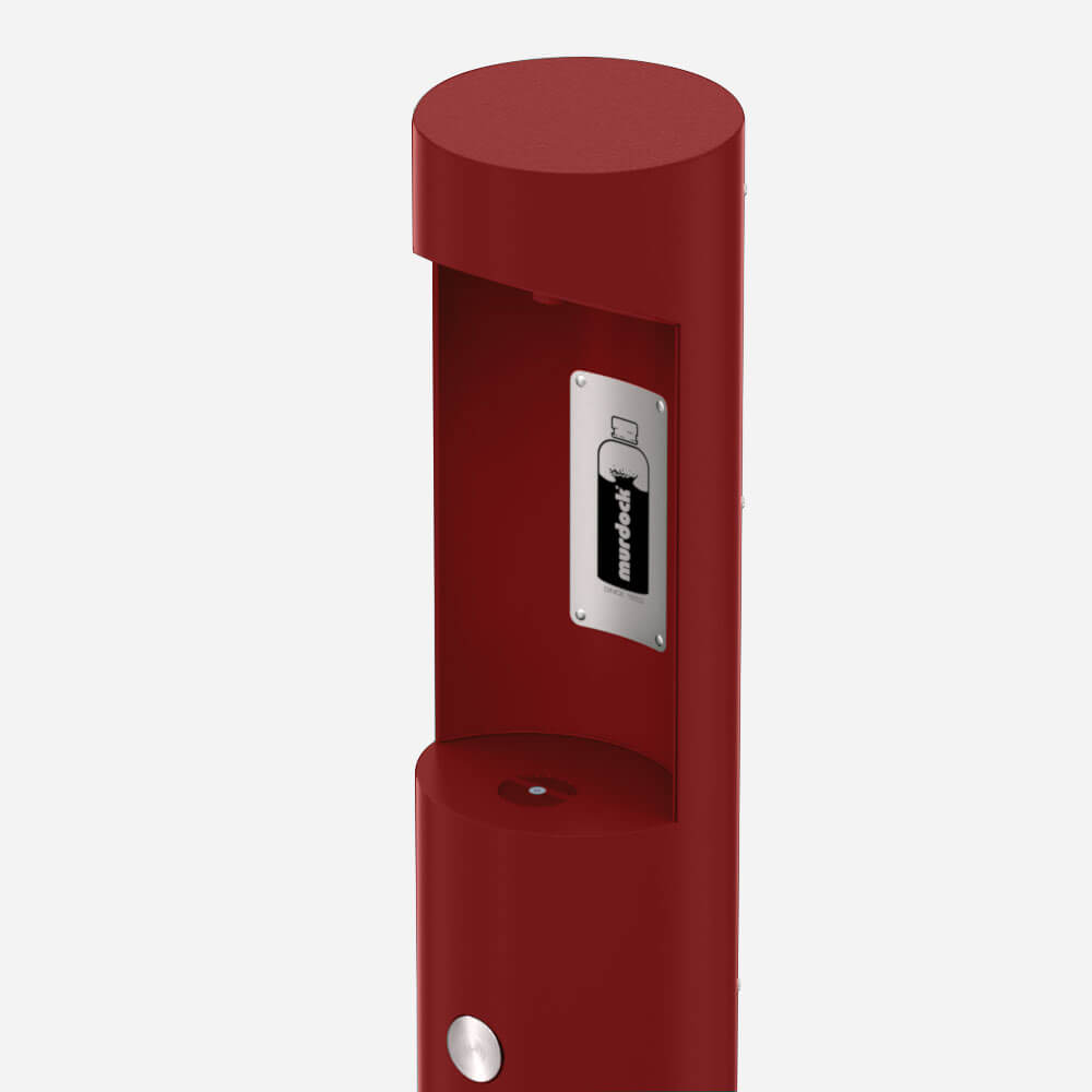 Murdock M-OBFM4 | Outdoor Pedestal Push Button Bottle Filler