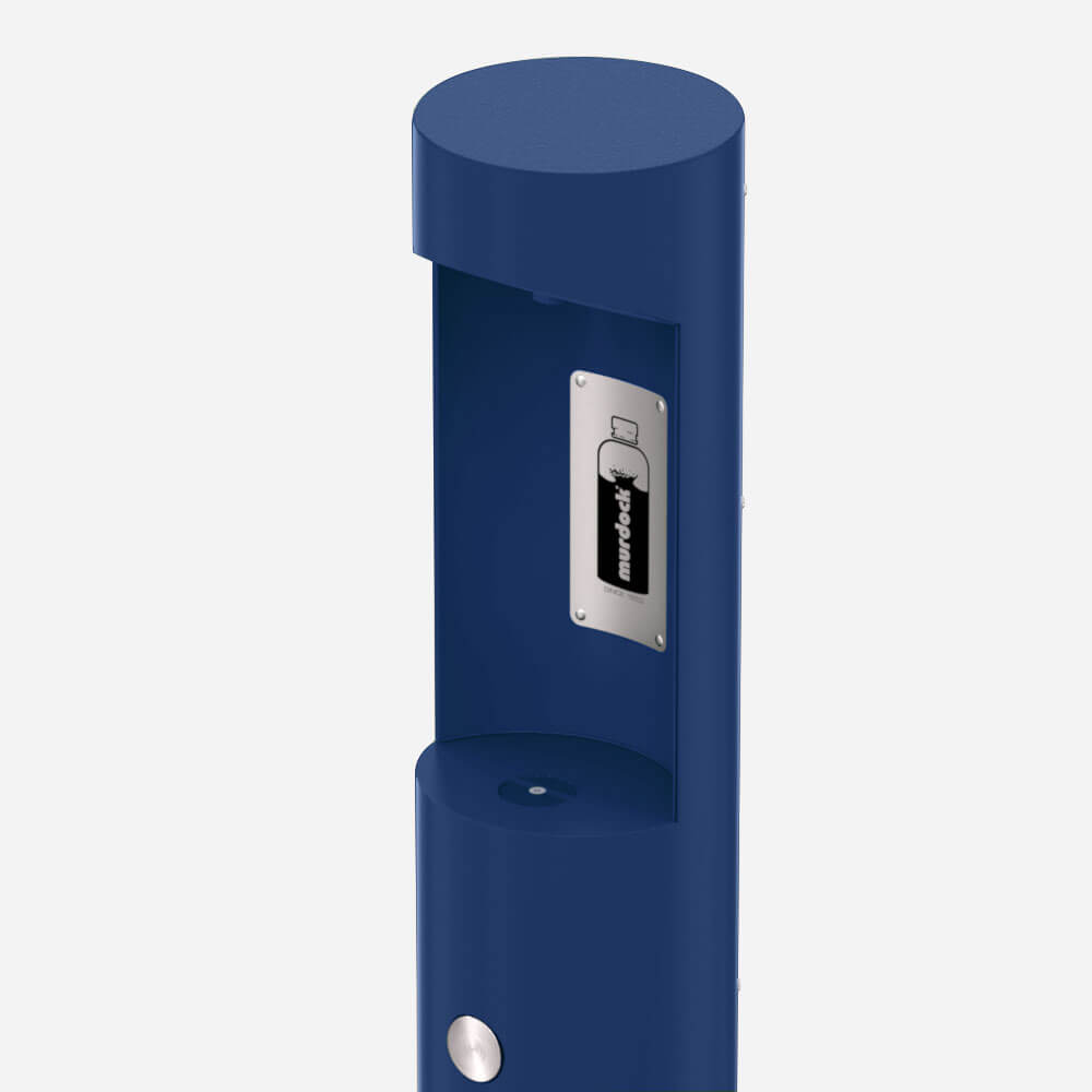 Murdock M-OBFM4 | Outdoor Pedestal Push Button Bottle Filler