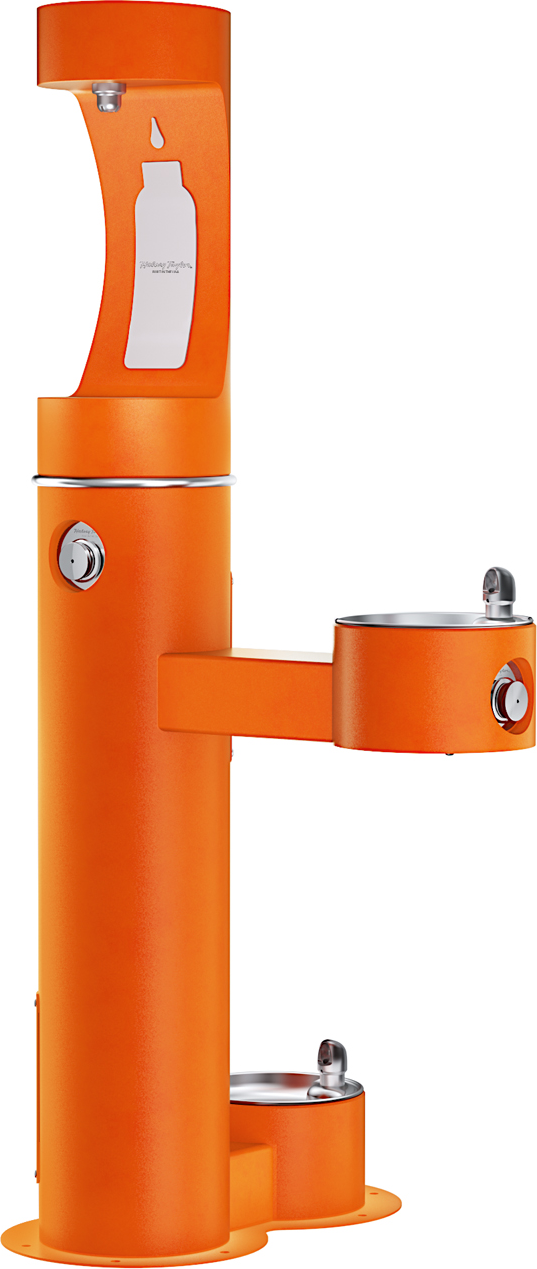 Halsey Taylor 4420BF1UDB | Freestanding Bottle Filling Station | Filterless, Non-refrigerated, Includes a Dog-bowl / Pet fountain