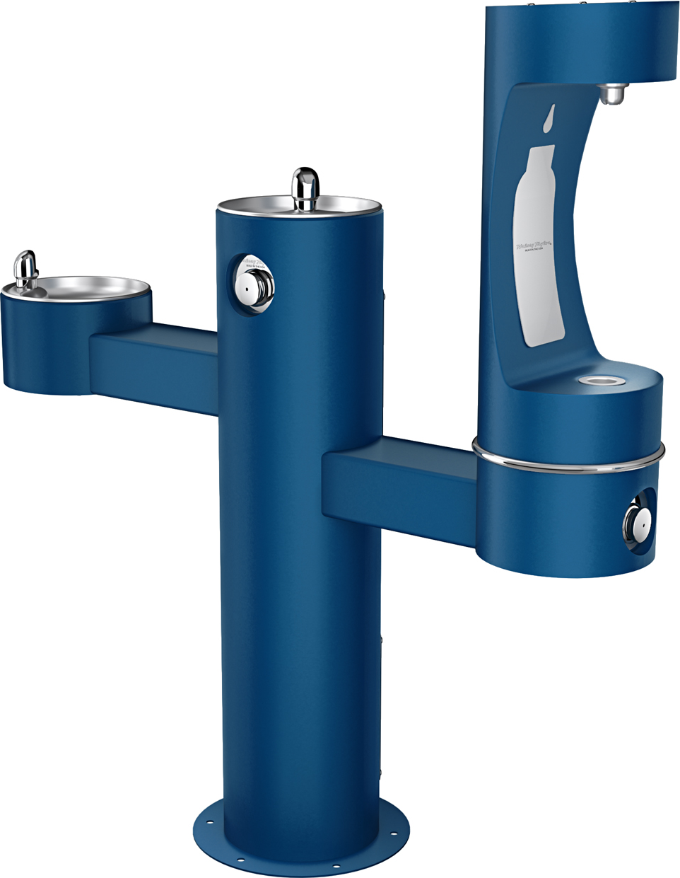 Halsey Taylor 4430BF1L | Freestanding Tri-level Bottle Filling Station | Filterless, Non-refrigerated