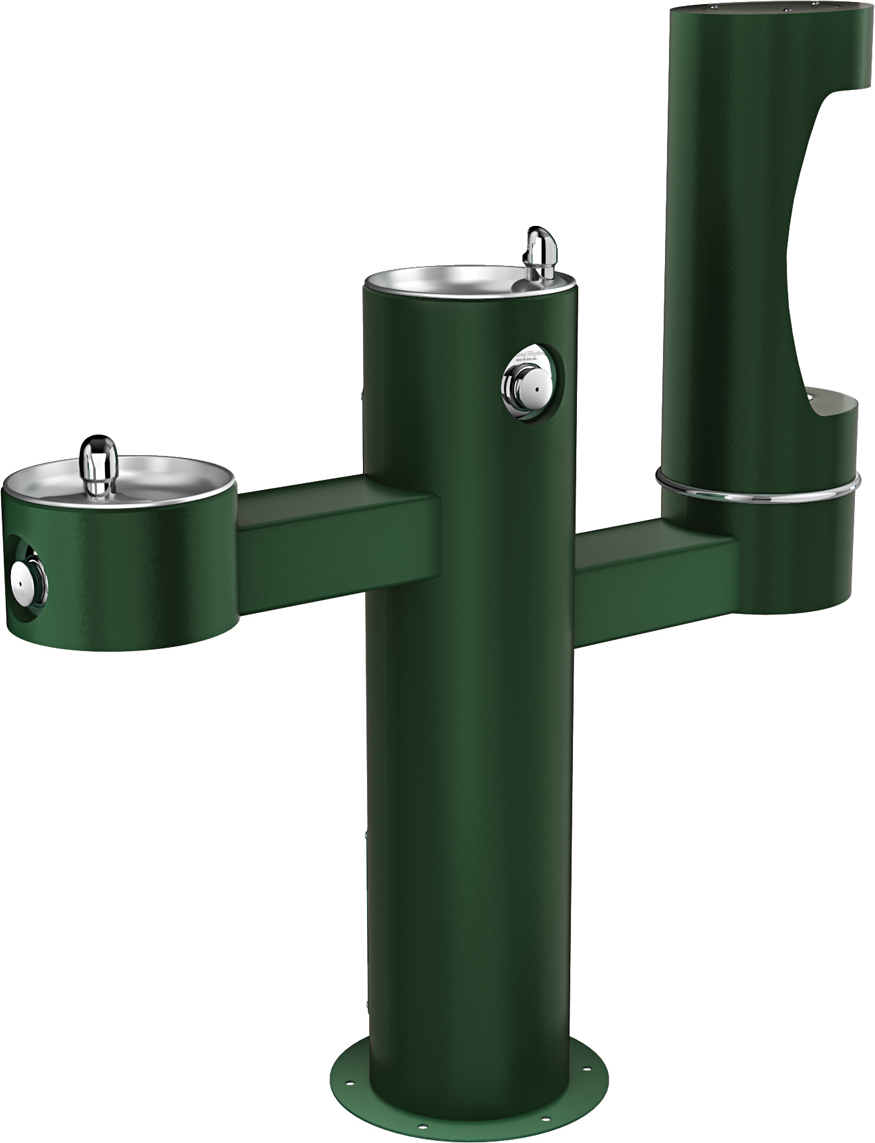 Halsey Taylor 4430BF1L | Freestanding Tri-level Bottle Filling Station | Filterless, Non-refrigerated