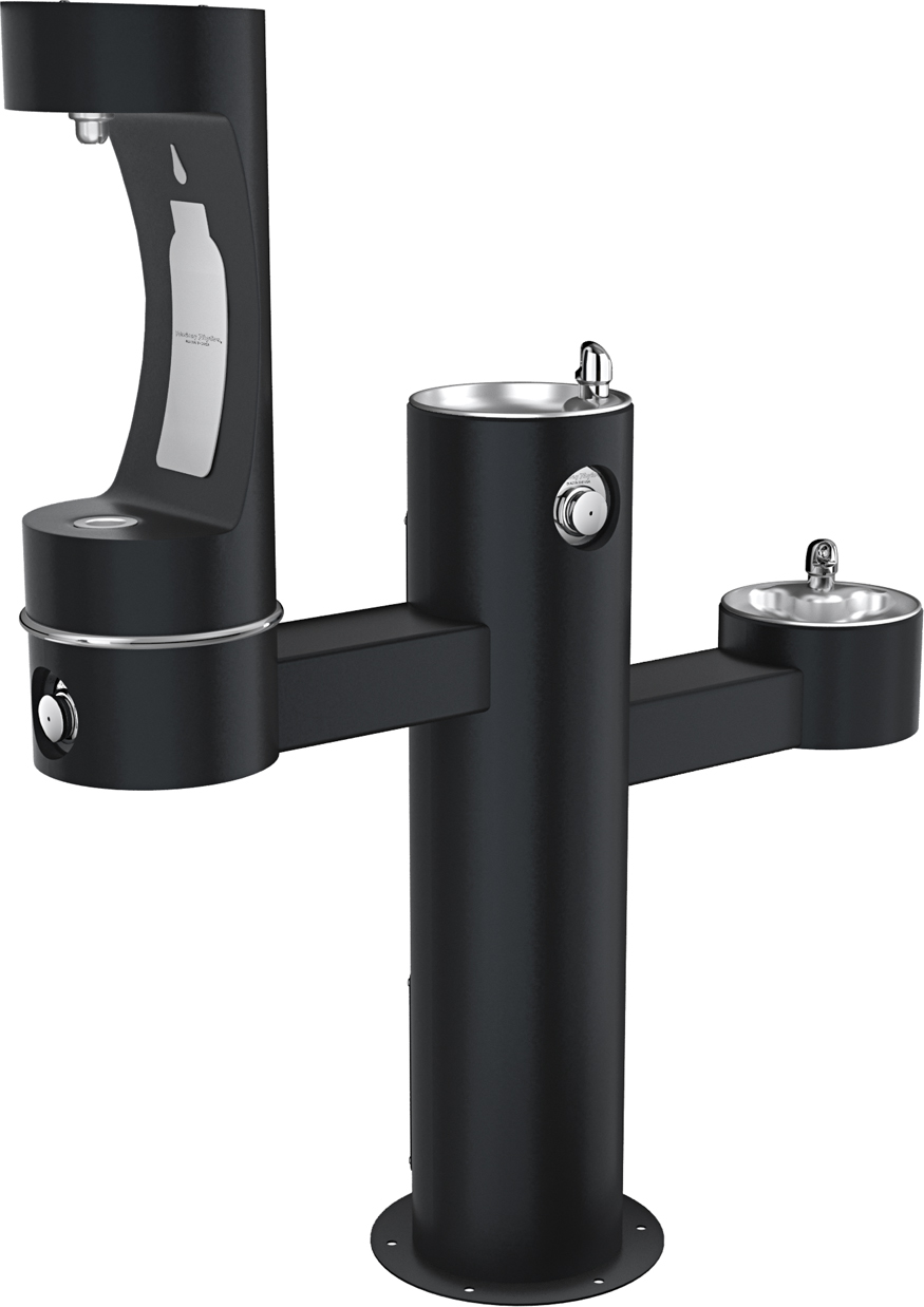 Halsey Taylor 4430BF1M | Freestanding Tri-level Bottle Filling Station | Filterless, Non-refrigerated