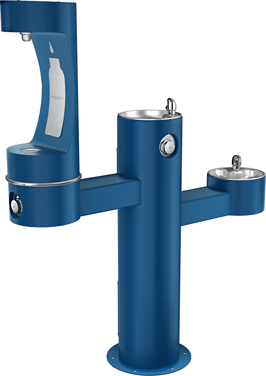 Halsey Taylor 4430BF1M | Freestanding Tri-level Bottle Filling Station | Filterless, Non-refrigerated