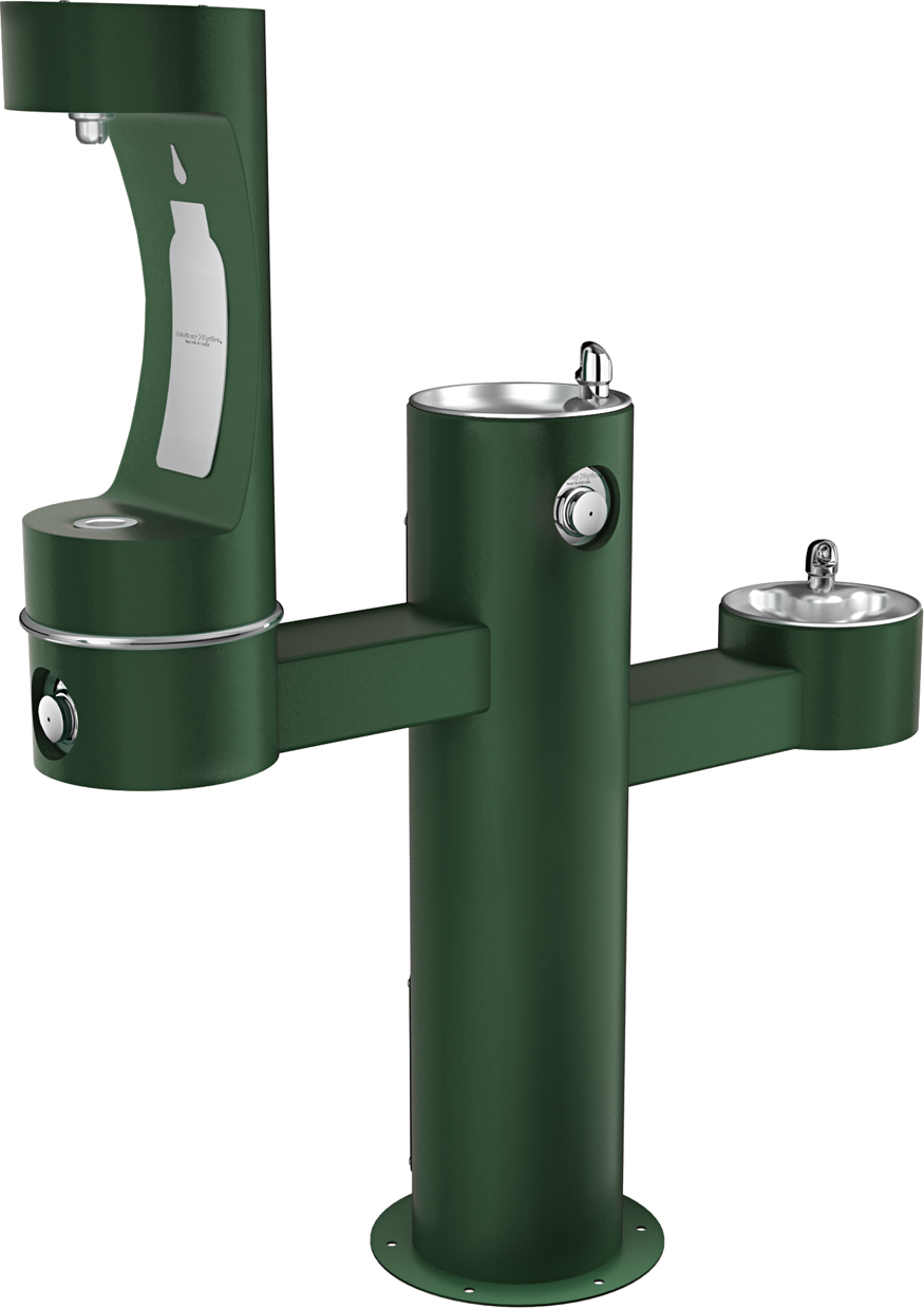 Halsey Taylor 4430BF1M | Freestanding Tri-level Bottle Filling Station | Filterless, Non-refrigerated