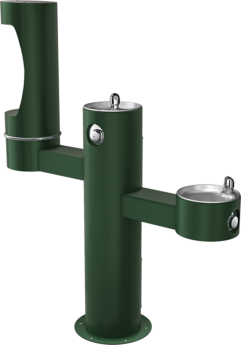Halsey Taylor 4430BF1M | Freestanding Tri-level Bottle Filling Station | Filterless, Non-refrigerated
