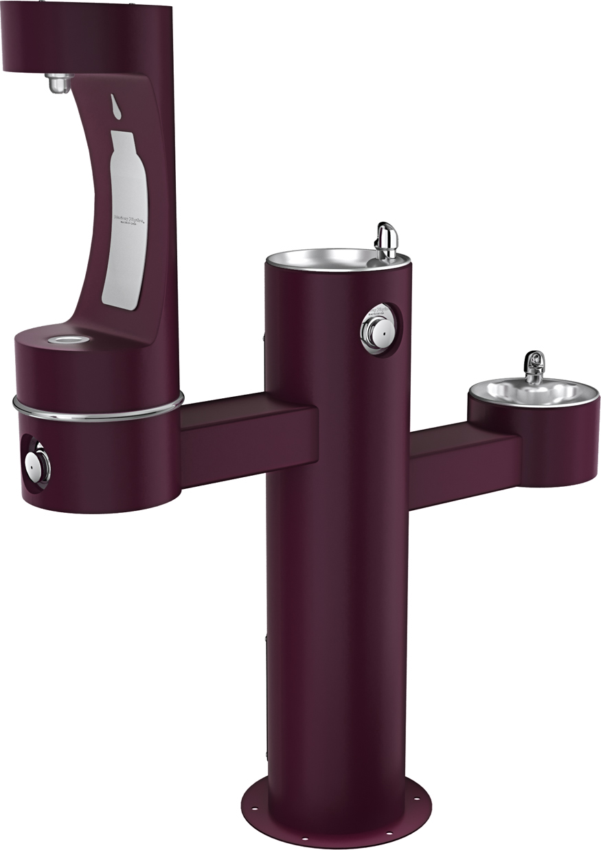 Halsey Taylor 4430BF1M | Freestanding Tri-level Bottle Filling Station | Filterless, Non-refrigerated